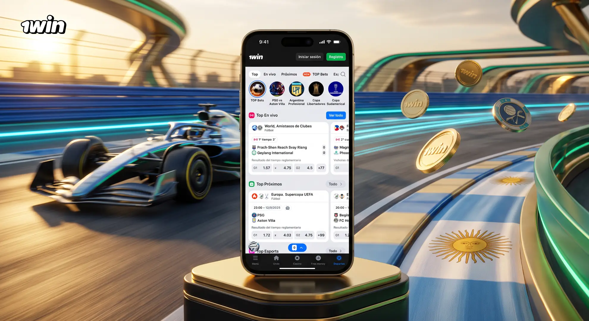 Casa de apuestas 1win: deportes, mercados y cuotas